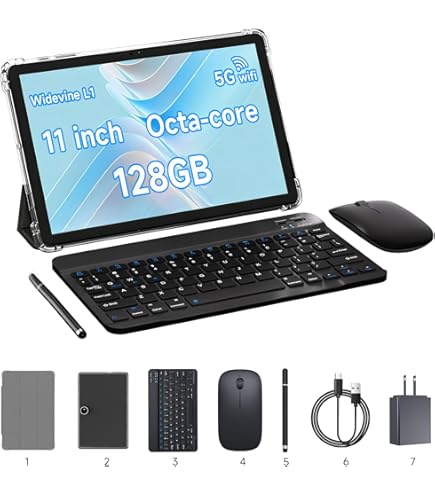 Amazon.com : PEICHENG Tablet with Keyboard and Case, Android 13.0