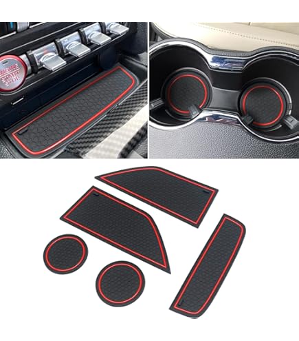 Boîte De Rangement Pour Portière De Voiture Mustang - Organisateur Pour Téléphone, Tickets, Petits Objets - Noir