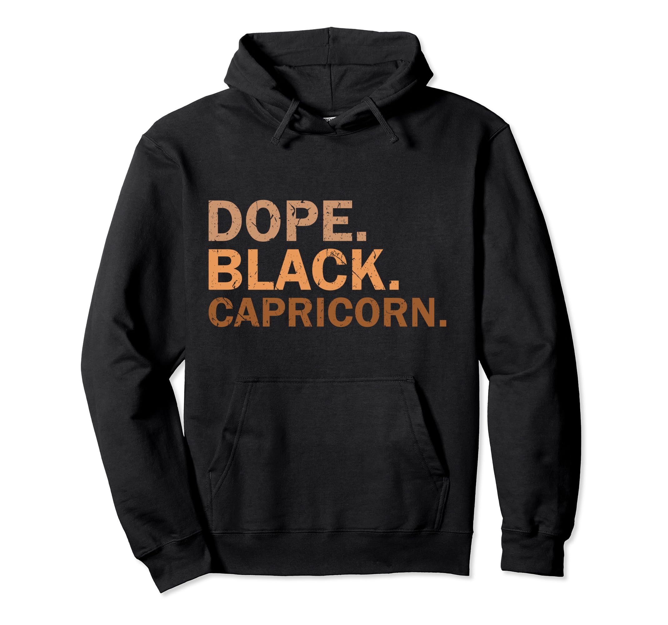 Photo 1 of Black Capricorn Melanin African Zodiac Capricorn Pullover Hoodie