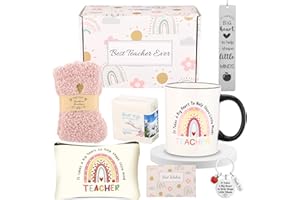 FCAYLO Teacher Gifts for Women,Teacher Appreciation Gifts Graduation Best Gifts Teacher’s Day Gifts,Mothers Day Gifts for Teacher,Unique Gifts Box Funny Gift Set Teacher Mug