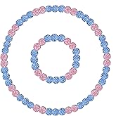 ZEZHOMCHI Baseball Necklace 18in Sparkle Rhinestone Baseball Beaded Chain and Bracelet Set Pollyanna Baseball Drip Gifts for Men Women