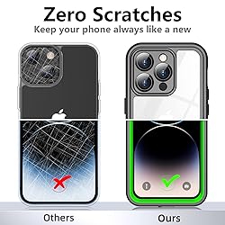 Temdan for iPhone 14 Pro Case Waterproof,Built-in