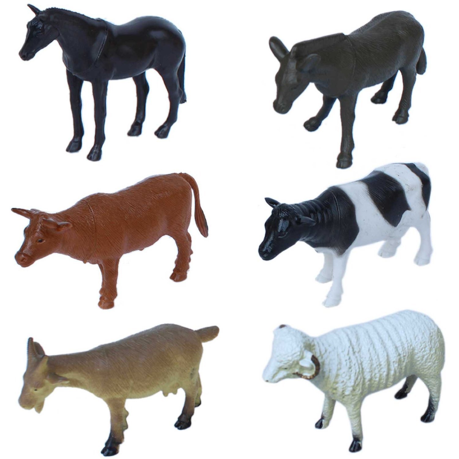 rubber farm animal toys