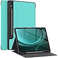 Soke Case for Samsung Galaxy Tab S9 FE 5G 2023 - Shockproof Stand Folio Case,Multi-Viewing Angles,Soft TPU Back Cover for Galaxy Tab S9 FE 10.9 inch Tablet,Aqua