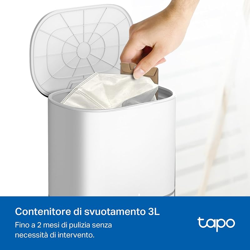 RV30 Max Plus White Robot Aspirapolvere Lavapavimenti con Mappatura 5300Pa, Svuotamento Automatico Polvere 3L, Doppia Navigazione LiDAR+IMU, Zone No-Go e Muri Virtuali, Controllo APP&Alexa&Google