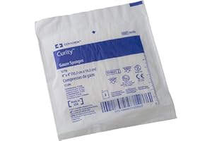 Health Care Logistics 3033 Curity Gauze Sponge, Sterile 2's in Peel-Back Package, 4" x 4", 12-ply (Pack of 50)