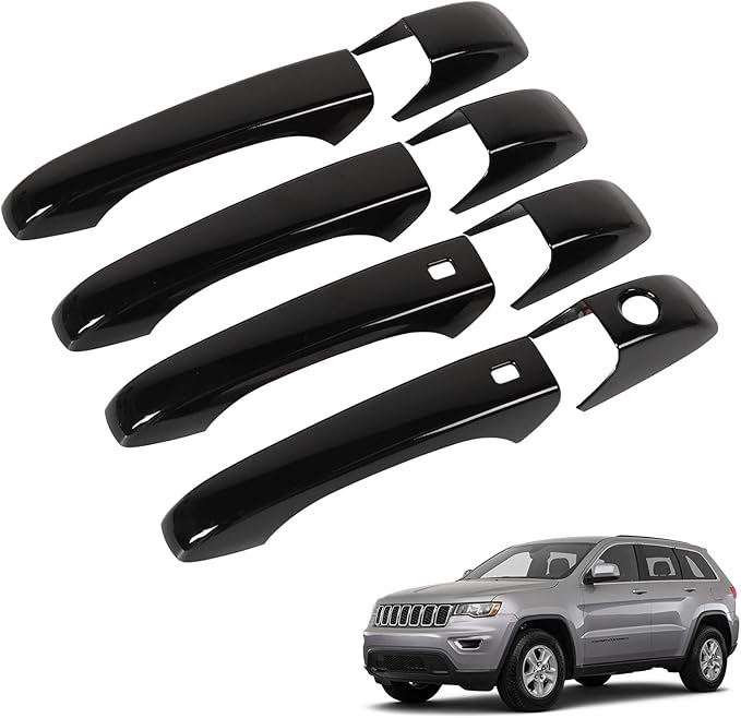 for Jeep Grand Cherokee Door Handle Cover Kit with Smart Key Holes for 20112020 Jeep Grand