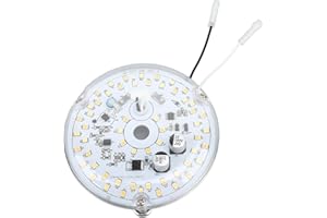 Asixxsix Ceiling Fan LED Light, 3.93 Inch LED Retrofit Kit, AC 18W 2000LM 3 Color Temperature Dimmable Ceiling Fan Light Replacement Panel, Easy Installation