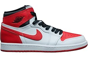 Kids Nike Air Jordan 1 Retro High OG - White, Pollen, Black