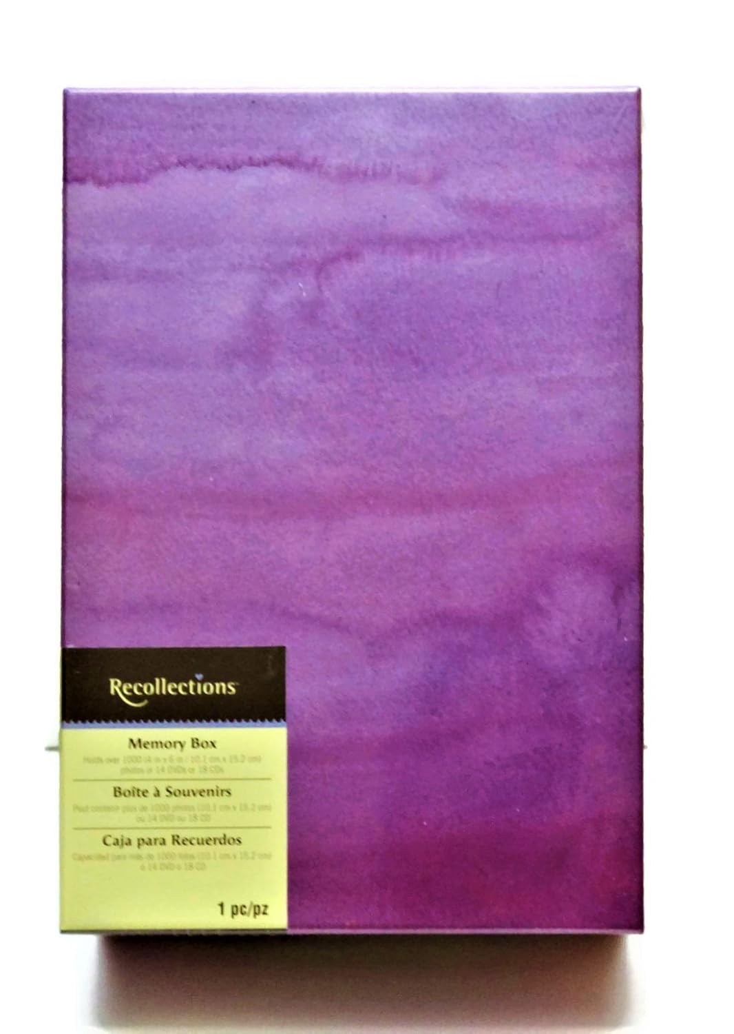 Recollections Photo Purple Storage Memory Box With Lid Documents Crafts Recipe Cards Scrapbooks Keepsakes Letters Diy Projects Organizer Decorative Containter With Free 10 Self Tab Blank Index Cards Boxes Electronics