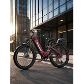 tokera 2000W Peak Electric Dirt Bike for Adults, 48V 18Ah Removable Battery Ebike, 24" Fat Tire Front Suspension Electric Mountain Bike, 85 Miles Long Range, 7-Speed High Speed E-Bike