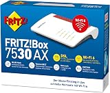 FRITZ!Box 7530 AX Wi-Fi 6 DSL Router 1800Mbps VDSL Supervectoring 300Mbps DECT view 4