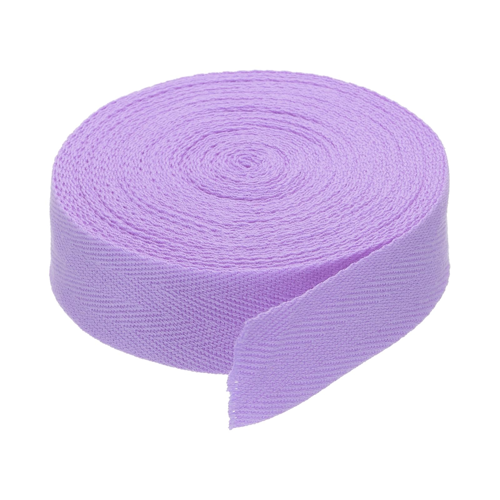 DMiotech 1.2"(3cm) 10 Yards Cotton Twill Tape Cotton Ribbons Bias Binding Tape Herringbone Tape Ribbons Light Purple for DIY Crafts Making, Clothes, Knit