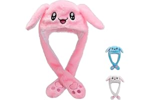 LYLPYHDP Bunny Hat, Funny Plush Bunny Hats, Plush Christmas Rabbit Hat, Party Cosplay Cute Animal Hats.