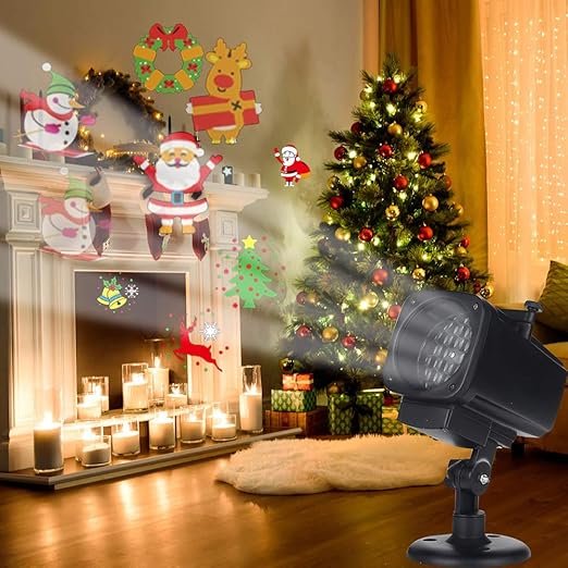 Luces De Navidad Para Proyectores, 12 Patrones Proyector De Copo ...