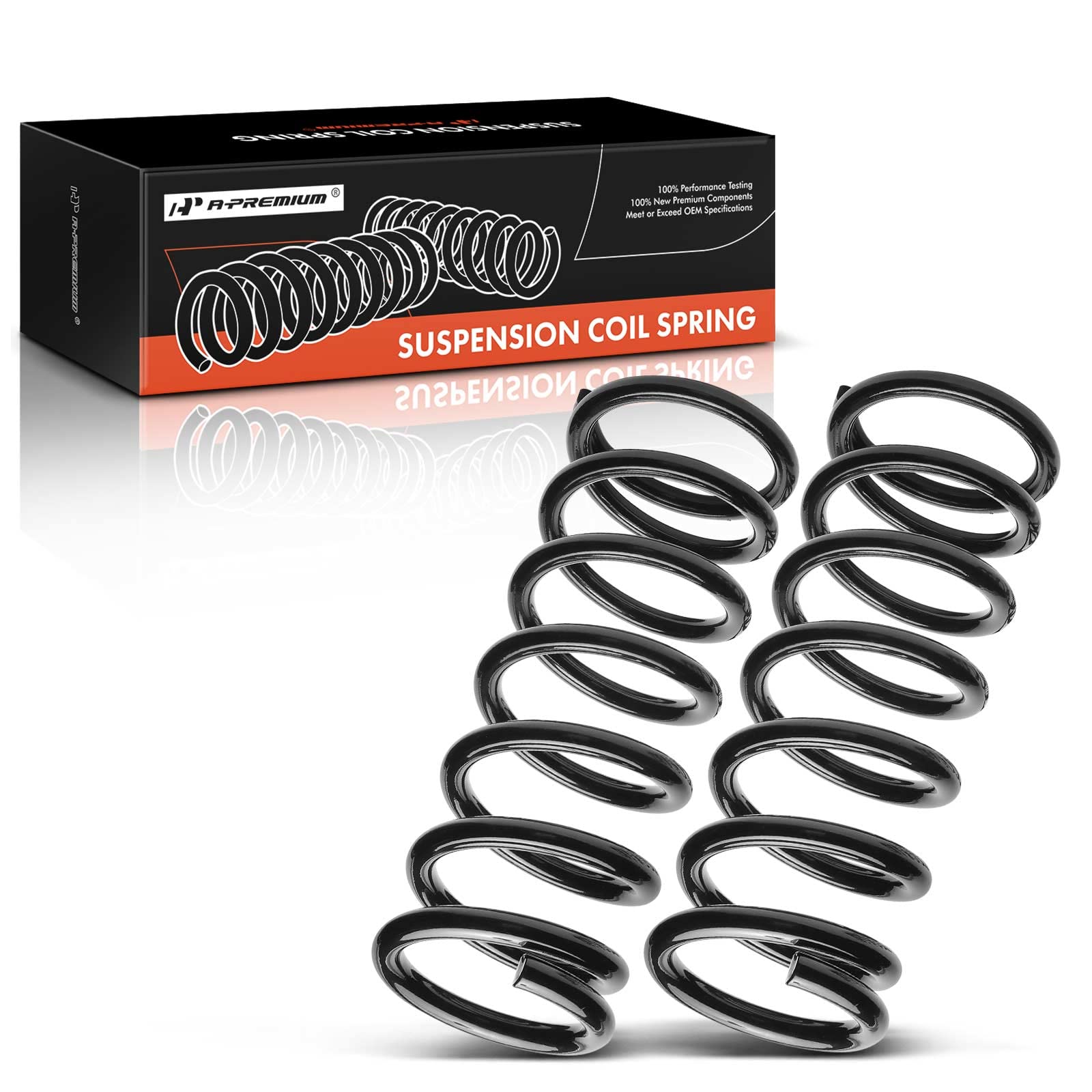 Photo 1 of A-Premium 2Pcs Front Suspension Coil Spring Set Compatible with Dodge Ram 3500 2004 2005 2006 2007 2008 5.7L, 4WD, Driver and Passenger Side, Replace# 52113982AA, 52113983AA