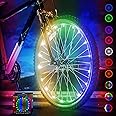 Activ Life LED Bike Wheel Lights with Batteries Included! Get 100% Brighter and Visible from All Angles for Ultimate Safety &
