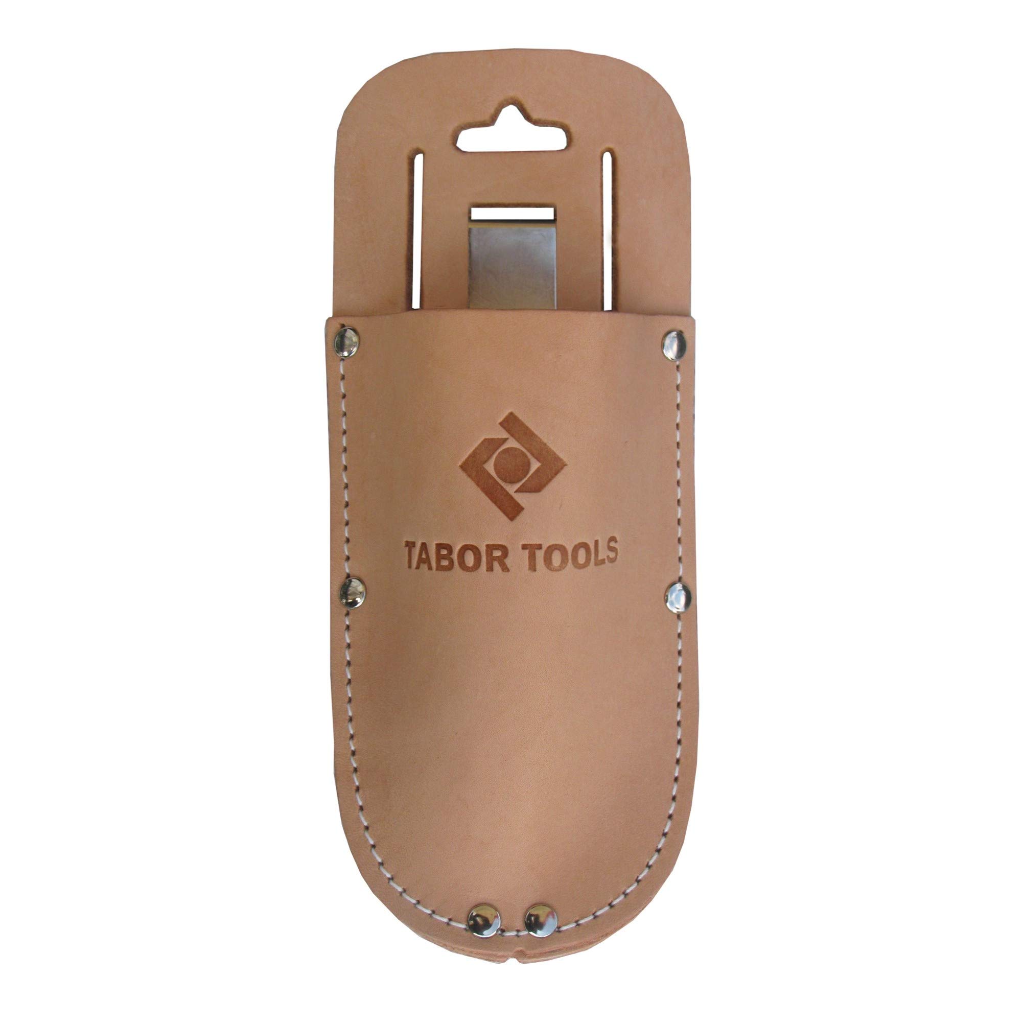 TABOR TOOLS H1E Leather Holster for Secateurs and Pruning Shears, Sturdy Craftsmanship Tool Belt Accessory Sheath, Fits Most Garden Scissors