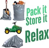Calzette 3 Large Mailing Bags 24 x 36 for Clothing Parcles Self Seal Grey view 5