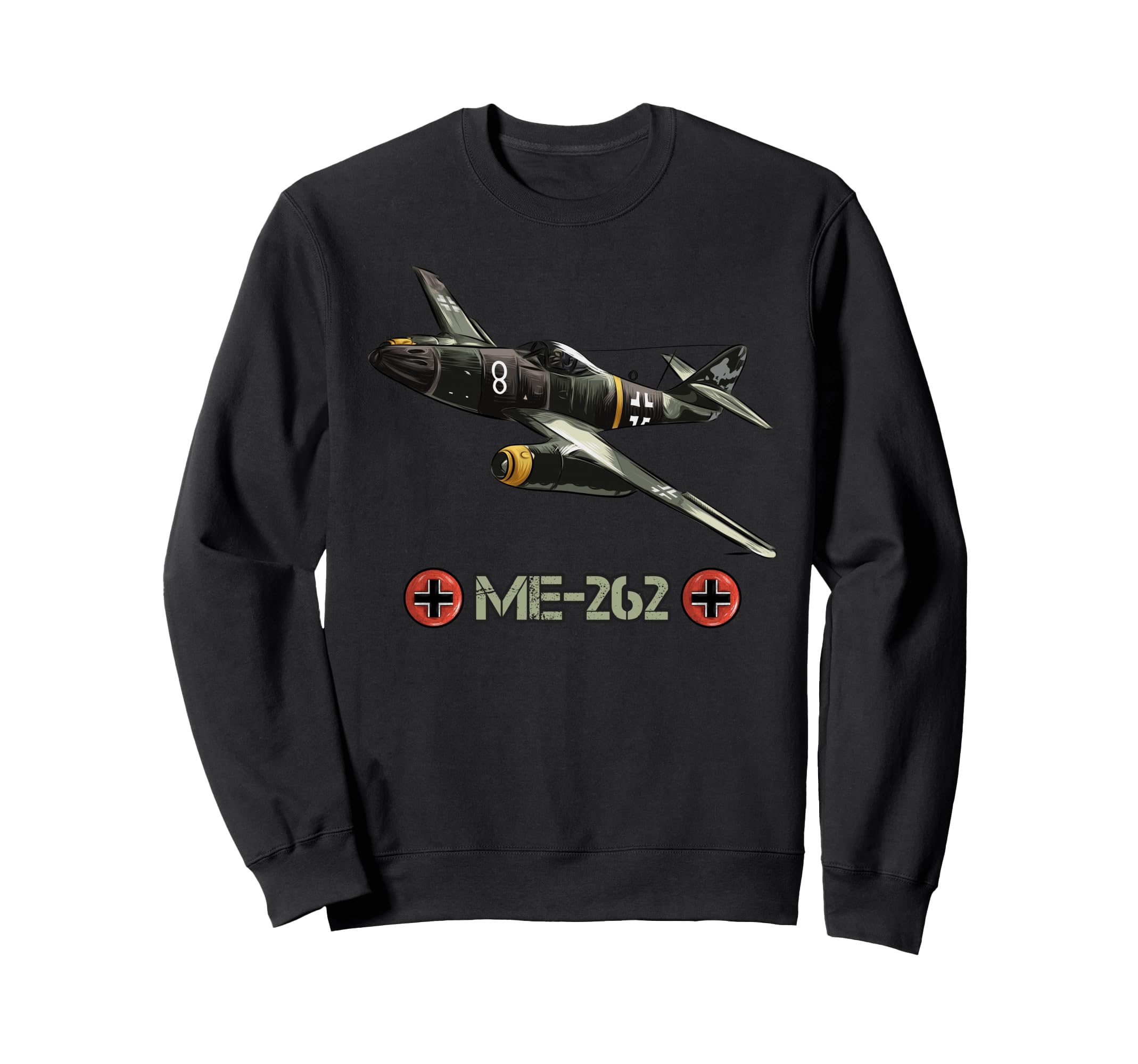 German Aircraft ME 262 Fighter Jet Memorabilia Sweatshirt