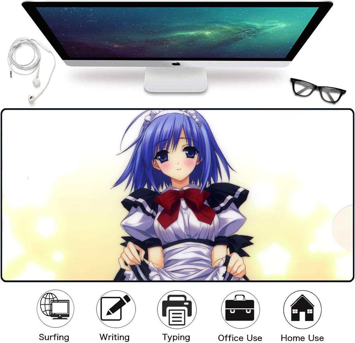 Amazon Com Cjiudi Anime Mouse Pads Pad To Mouse Anime Maid F Laptop Computer Pad Mouse Professional Gaming Mousepad Gamer To Keyboard Mouse Mats For Pc Laptop Desktop Office Products
