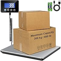 RAOYAN Shipping Scale, 660 lb / 1 oz High Accuracy Digital Postal Scale with LCD Display, Hold/Tare Function, Shipping Scale 