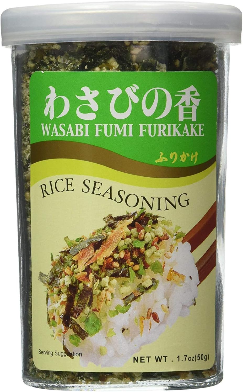 JFC - Wasabi Fumi Furikake (Rice Seasoning) 1.7 Oz. 4 Pack