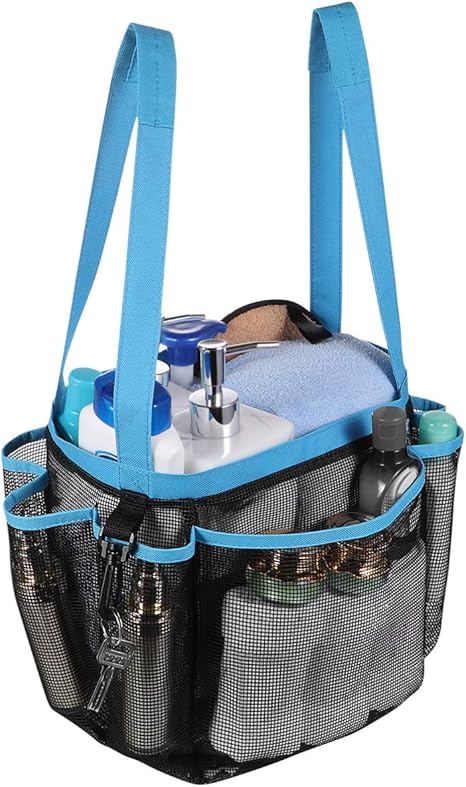 Amazon Toymytoy バス用収納バッグ シャワーバッグ メッシュ 折り畳み式小物 化粧品 収納 軽量 速乾 お風呂 温泉 銭湯 温泉 キャンプ 旅行 海水浴用具入れ ピンク トレイ 盆 オンライン通販