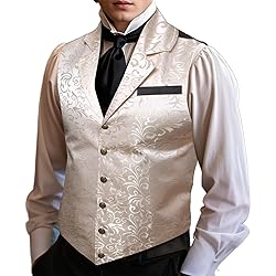 Barry.Wang Beige Victorian Vest Loki Men Costume