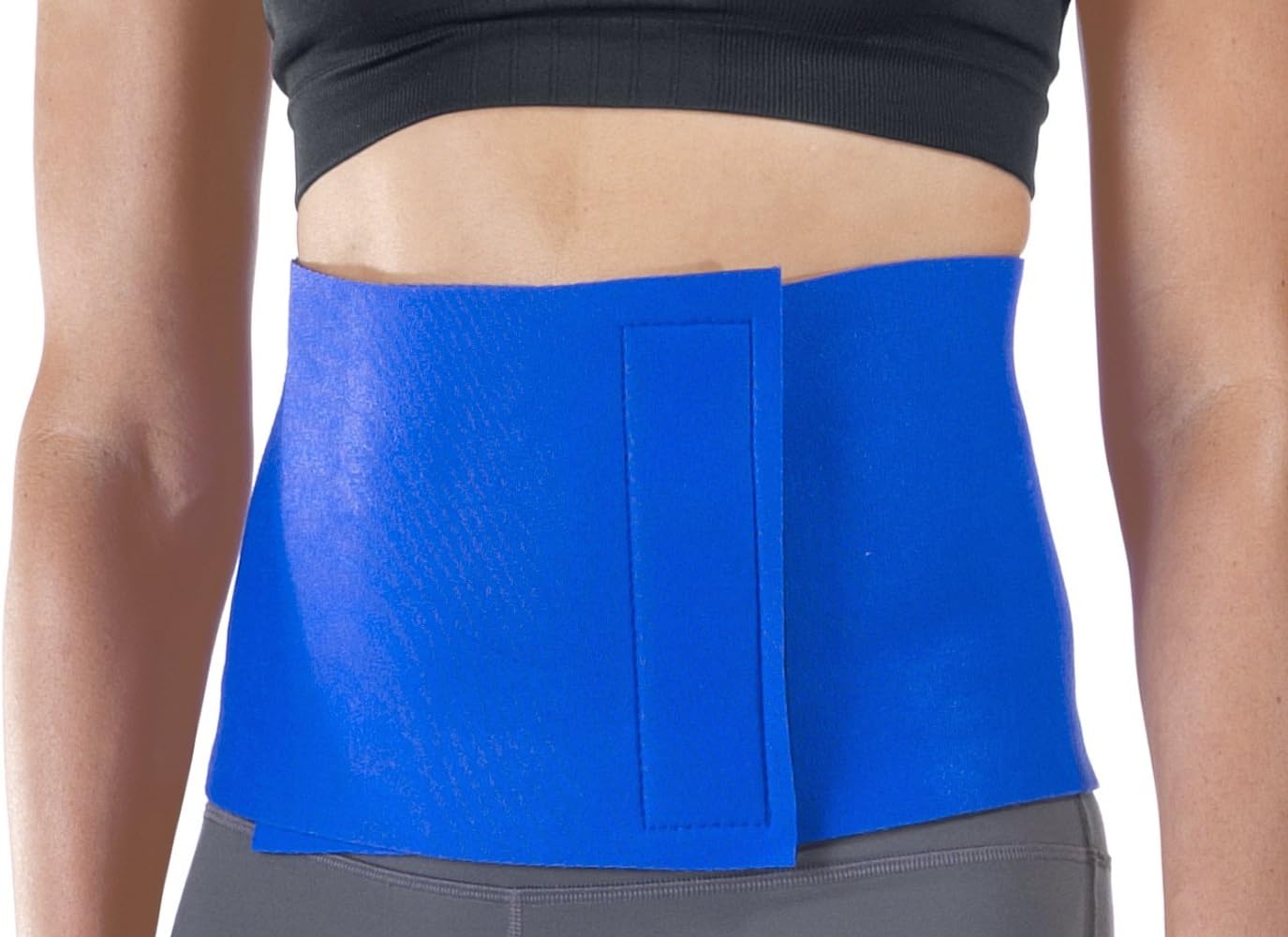 Didakay Adjustable Waist Trimmer Belt w/ 2 Free e-Books for Aerobic Exercise for Toning Abdomen, Stomach, Back Blue