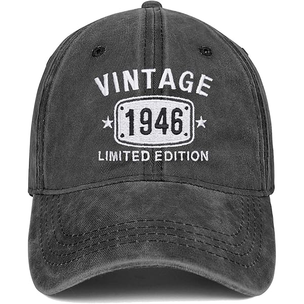 QDQDSD 80th Birthday Gifts for Men Women Vintage 1944 Baseball Cap