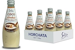 Savia - Coconut Milk Drink, Quality Coconut-Based Beverage, Made with Real Coconut Pulp & Natural, Delicious & Refreshing, Vegetarian, Gluten-Free(9.8oz, 12-Pack) (Horchata)