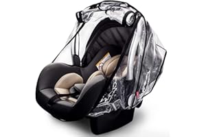 VAXAAPE Car Seat Rain Cover,Food Grade EVA,Universal Car Seat Rain,Waterproof, Windproof Protection,Protect from Dust Snow,Rain Cover Features Quick-Access Zipper Door and Side Ventilation