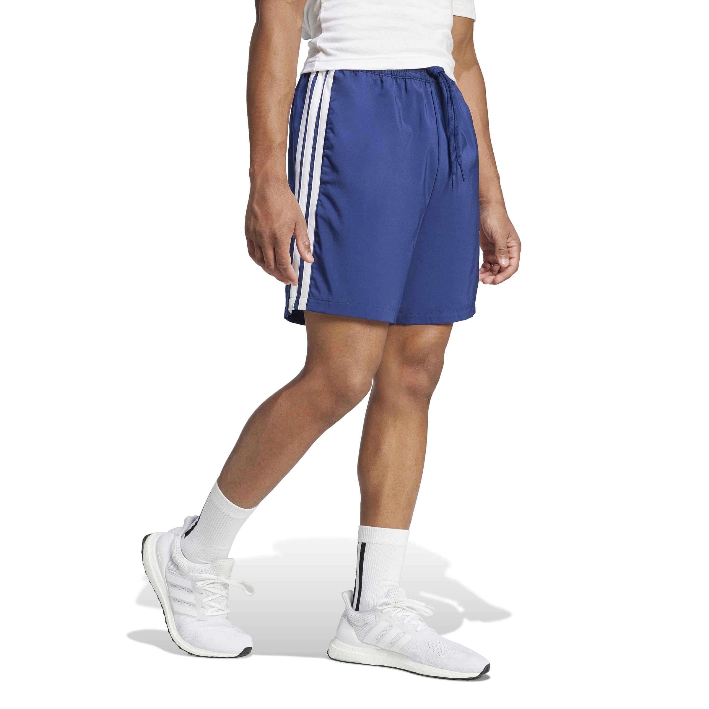Adidas Herren Essential Three Stripes Chelsea Short, Dark Blue/White, XXL 5