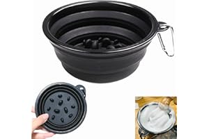 Ezcora Shaving Bowl Foldable Shaving Soap Bowl for Shave Cream, Silicone Shaving Cup for Wet Shaving for Men Easy to Carry