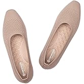 Frank Mully Square Toe Flats for Women Breathable Mesh Knitted Shoes with Arch Support for Walking, Travel & Daily Wear