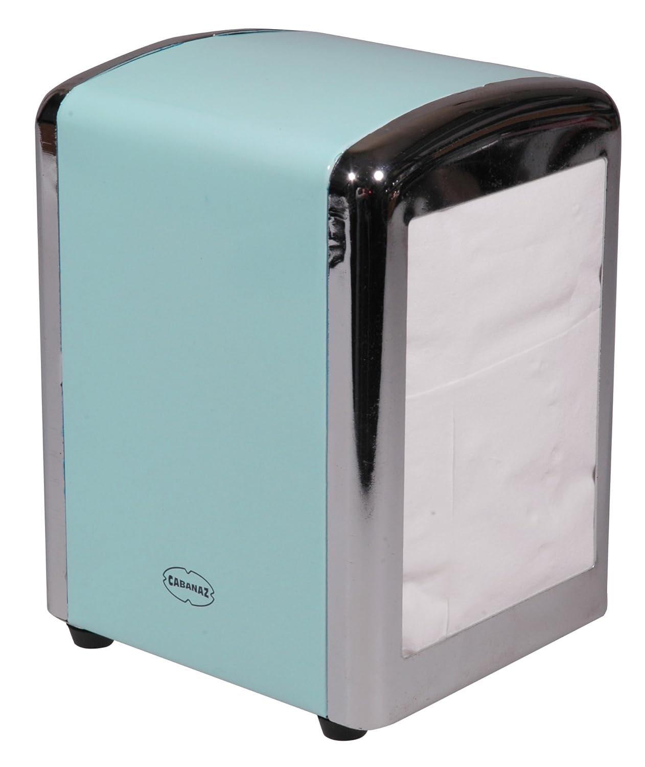 Cabanaz Stainless Steel Table Top Tissue Dispenser with EXTRA pack of