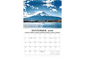 World Scenery Calendar 2026,12 Month Monthly World Scenery Calendar | Daily Planner with Stunning Scenic Views for School Off