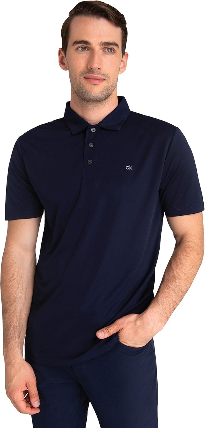 Amazon.com: Calvin Klein Golf Men's Standard Avenue Shirt, Dry Fit and ...