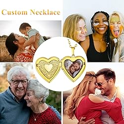 Supcare Custom Necklaces with Pictures Locket with