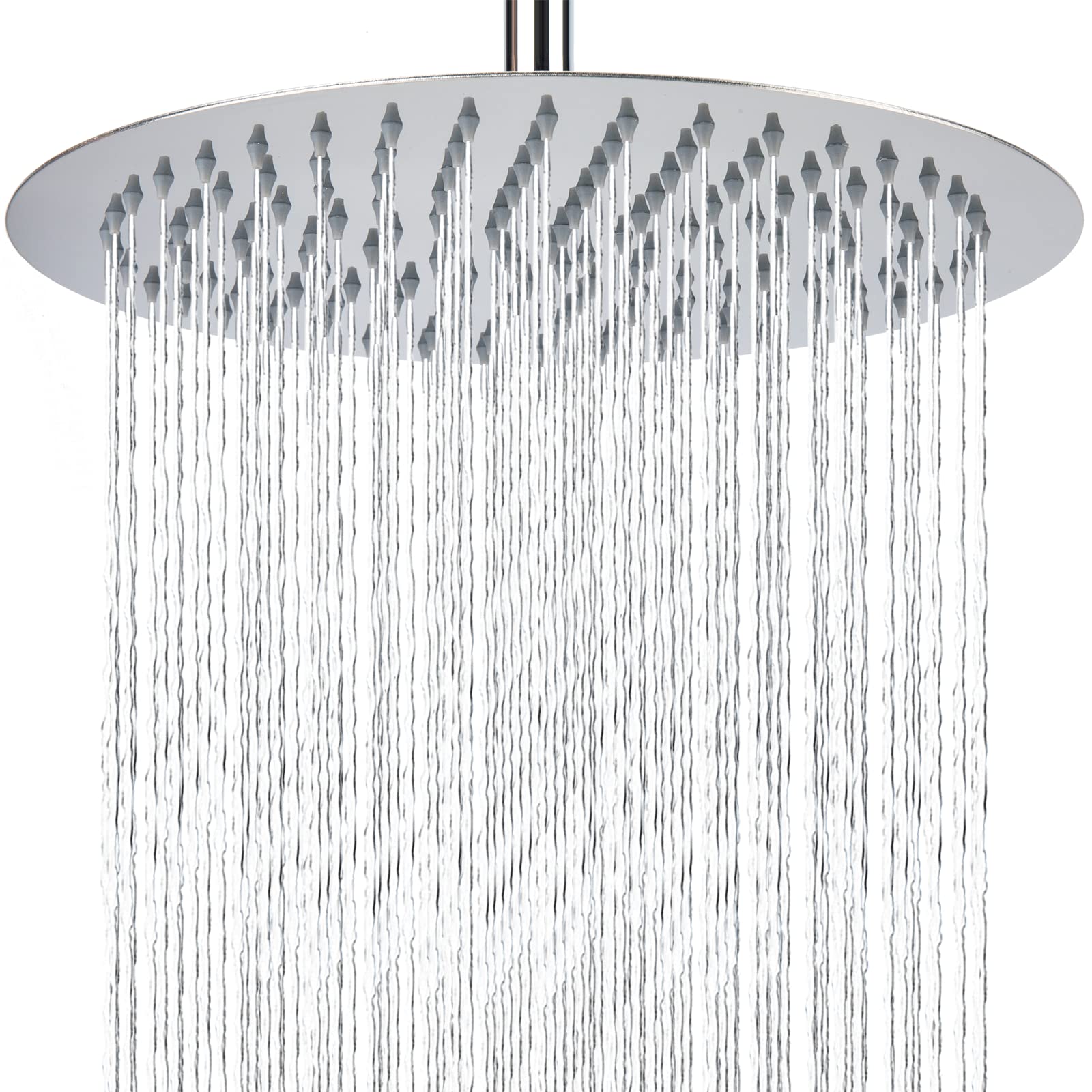 12" Rain Shower Head - Markcco Large Rainfall Shower Heads Made of Stainless Steel - Waterfall Full Body Coverage - Perfect Replacement for Your Bathroom ShowerHead (Chrome)