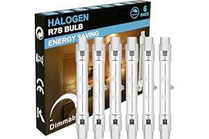 MISDOOD R7S Halogen Light Bulbs 120V 150W,6 Pack J78mm T3 J Type Halogen Bulbs, 3 Inch Long Double Ended Light Bulb for Work, Security,Landscape Lights, Dimmable