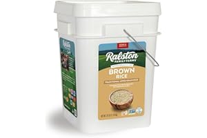 Ralston Family Farms Traditional Brown Rice, 25 lb bucket, American Grown, Non-GMO, Naturally Gluten Free
