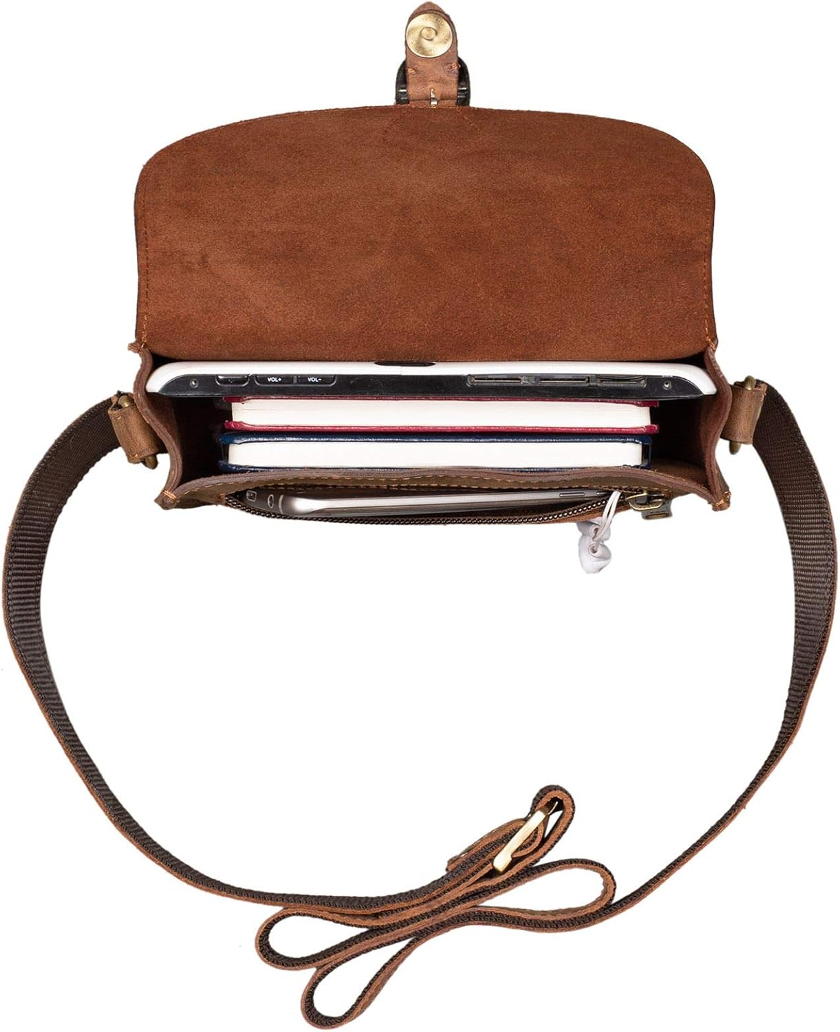 STILORD "Helena" Small Handbag Leather Ladies Brown Elegant Shoulder Bag Women Small Crossbody Bag Classic Vintage Tote Bag in Genuine Leahter Colour:aneto - Image 5