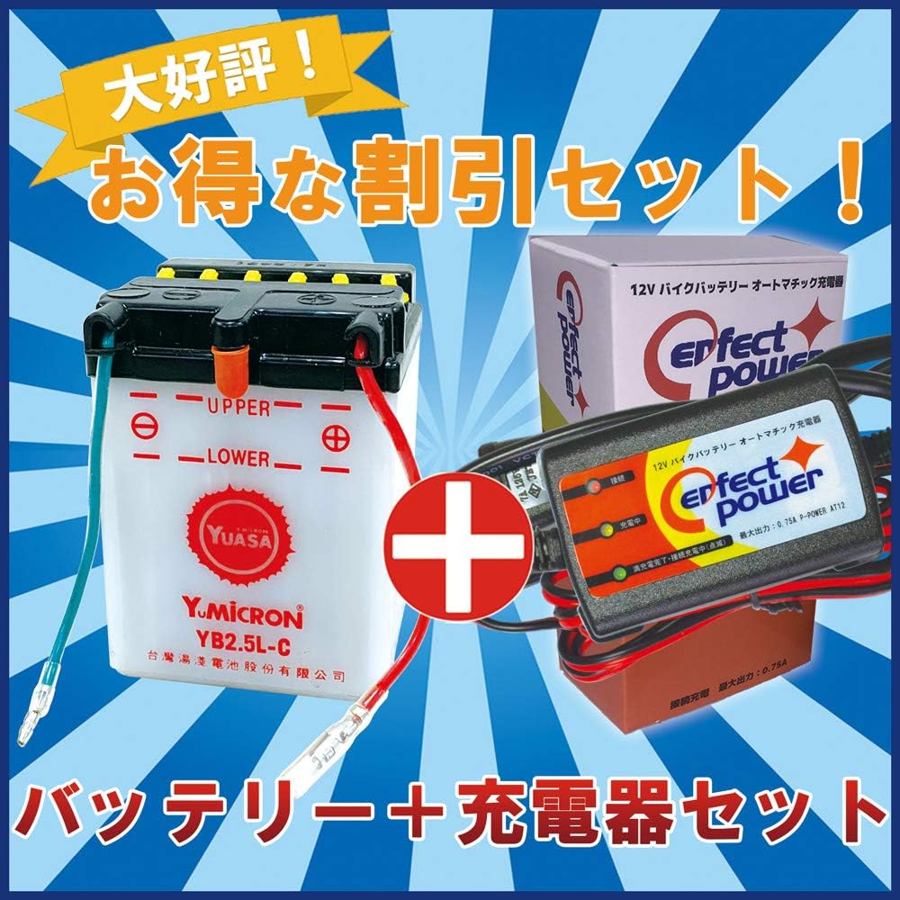 Amazon バッテリー P Power充電器セット 台湾ユアサ Yb2 5l C Perfectpower バイクバッテリー充電器 互換 Fb2 5l C Gm2 5a 3c 2 バイク充電器 バイクバッテリー 車 バイク Amazon バッテリー P Power充電器セット 台湾ユアサ Yb2 5l C Perfectpower バイクバッテリー充電器 互換 Fb2 5l C Gm2 5a 3c 2 バイク充電器 バイクバッテリー 車 バイク