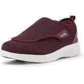 FitVille Diabetic Shoes for Women Extra Wide Walking Shoes Slip-On Orthopedic Shoes with Adjustable Strap for Swollen Feet Neuropathy - EasyTop Wings V2