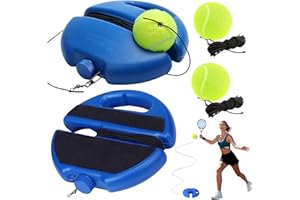 2026 Upgraded Tennis Trainer Rebound Ball,Solo Tennis Training Equipment with 3 String Balls,Tennis Ball On String,for Beginn