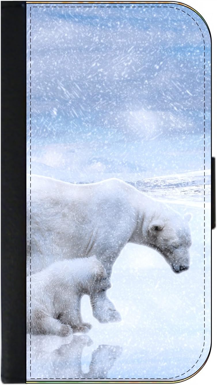 Polar Bears in The Snow Wallet Flip Style