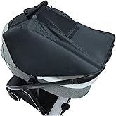 Stroller Sun Shade Universal Stroller Cover for Sun Baby Bassinet Blackout Cover (0-6m) with Visible Mesh Window Visor Wind Canopy Cover Stop Sun's Rays - Black