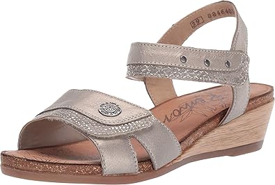 rieker silver sandals